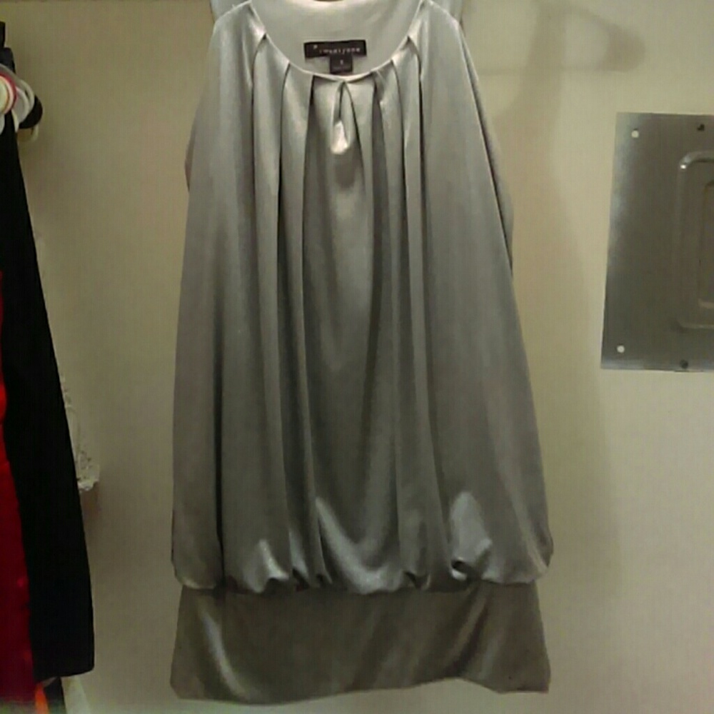 Silver sparkle top